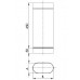 Ovalus įdėklas L-0,5m DN 100/150 (AISI-316L) SO-1001-1000-050-020-V Ovalus įdėklas L-0,5m DN 100/150 (AISI-316L) SO-1001-1000-050-020-V